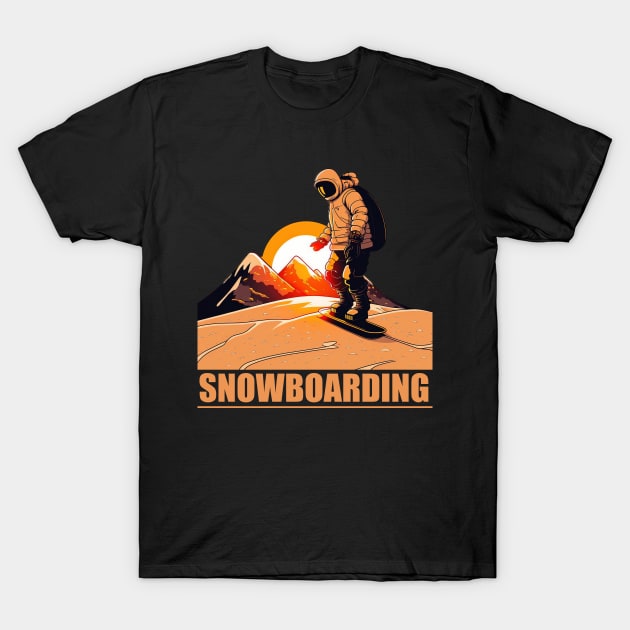 snow boarding T-Shirt by i2studio